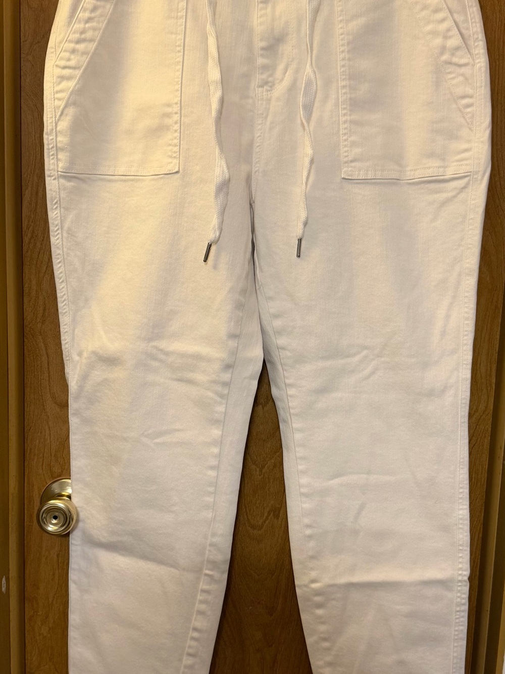 Judy Blue Cream High-Rise Jeans with Drawstring Size 15